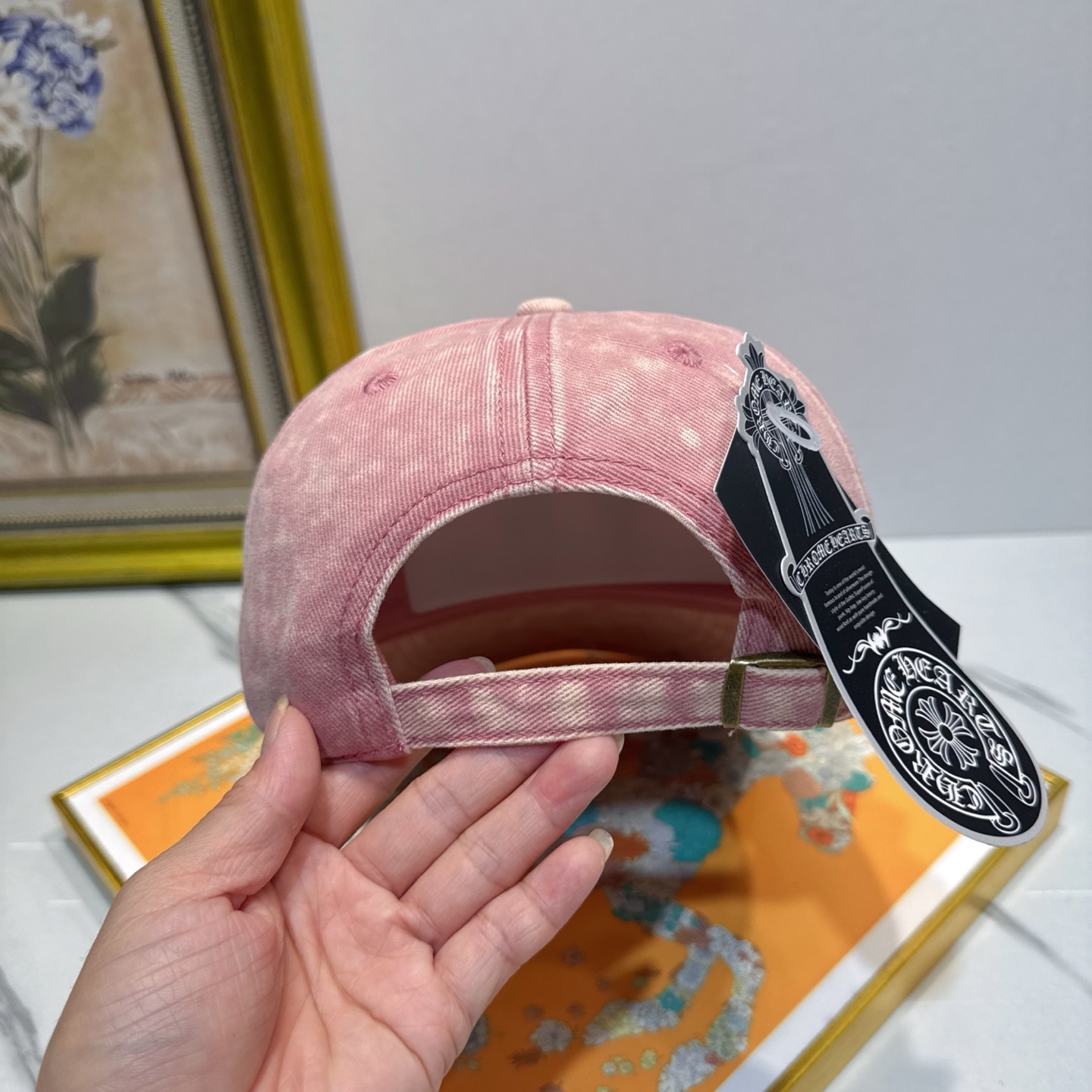 劲爆春夏新款【克罗心】原单官网同款纯棉棒球帽🧢，全钢五金欧美重工手法，曰韩潮流，时尚大气，美女必入款❤️