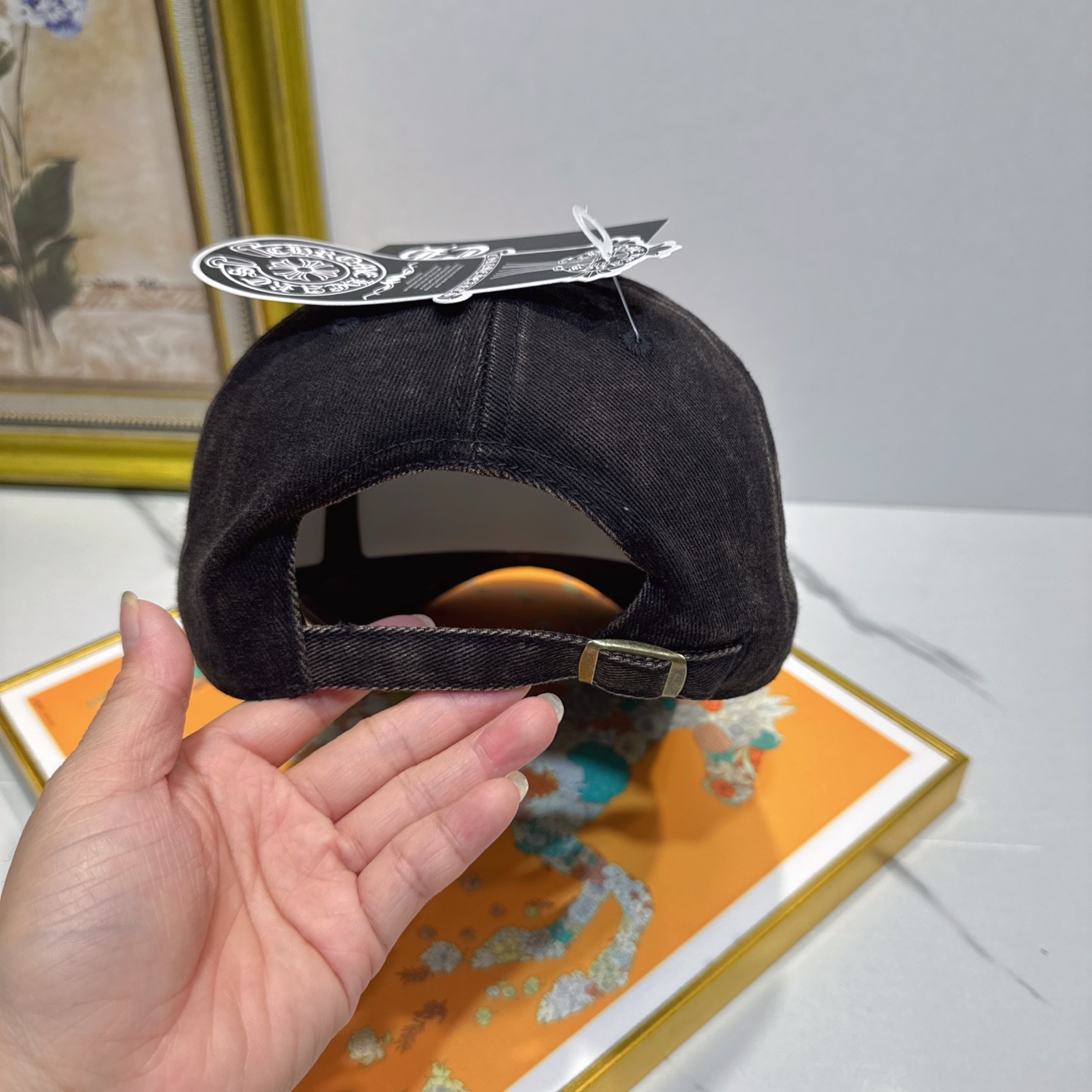 劲爆春夏新款【克罗心】原单官网同款纯棉棒球帽🧢，全钢五金欧美重工手法，曰韩潮流，时尚大气，美女必入款❤️