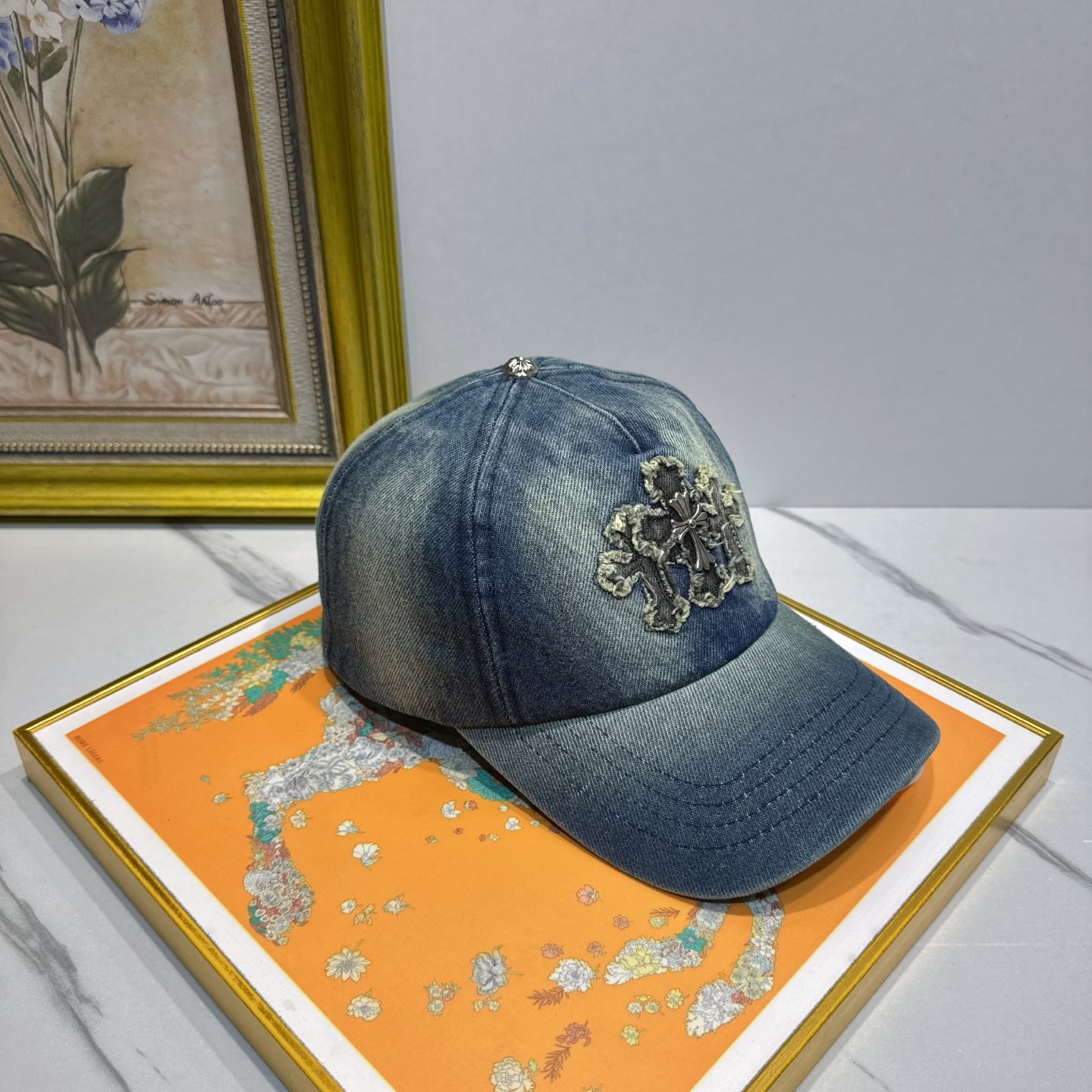 劲爆春夏新款【克罗心】原单官网同款纯棉棒球帽🧢，全钢五金欧美重工手法，曰韩潮流，时尚大气，美女必入款❤️