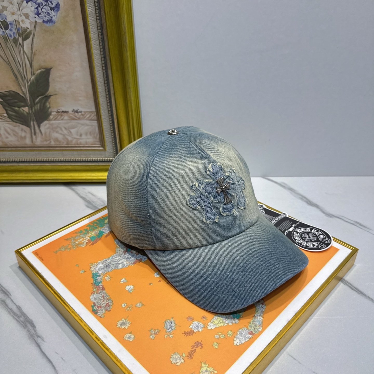 劲爆春夏新款【克罗心】原单官网同款纯棉棒球帽🧢，全钢五金欧美重工手法，曰韩潮流，时尚大气，美女必入款❤️
