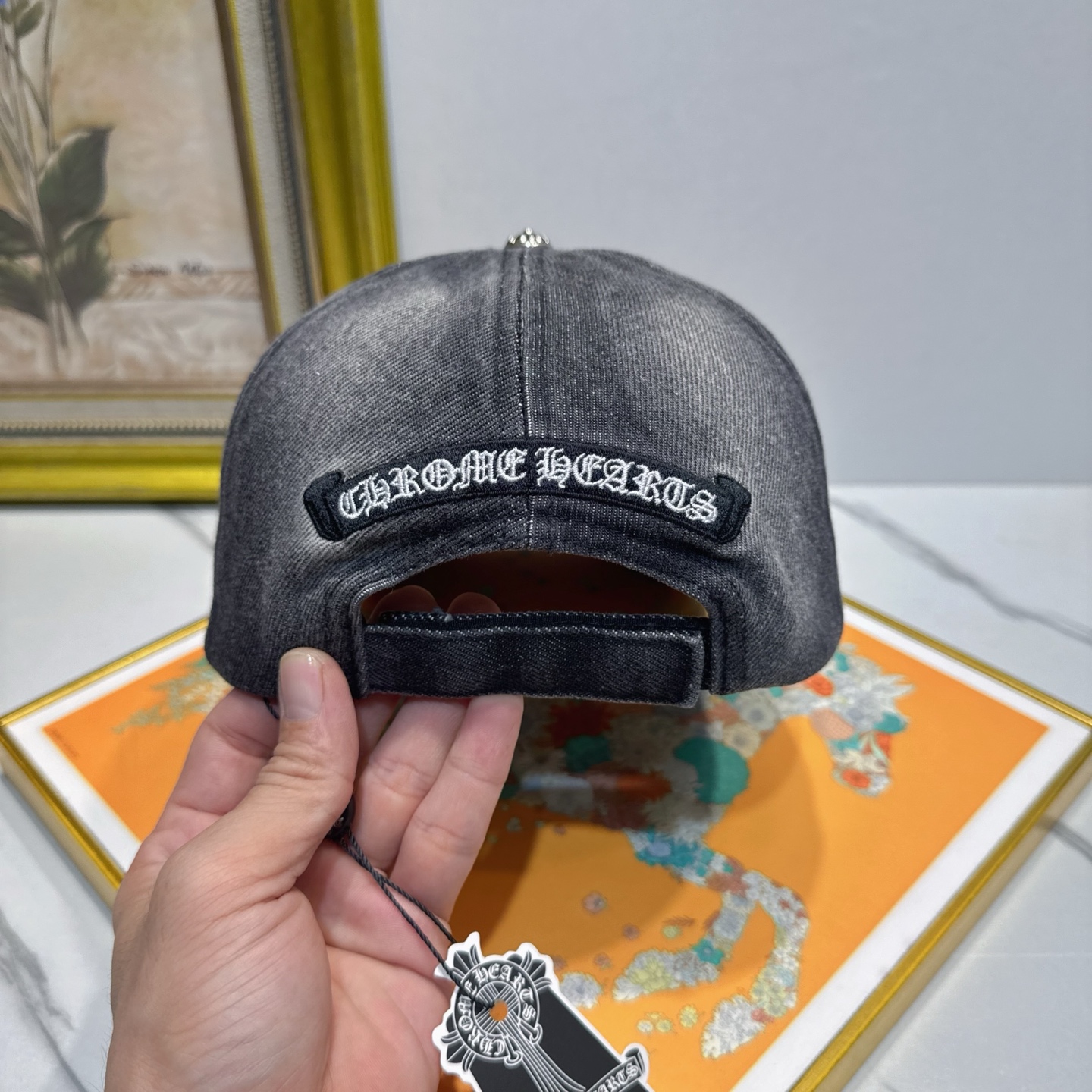 劲爆春夏新款【克罗心】原单官网同款纯棉棒球帽🧢，全钢五金欧美重工手法，曰韩潮流，时尚大气，美女必入款❤️