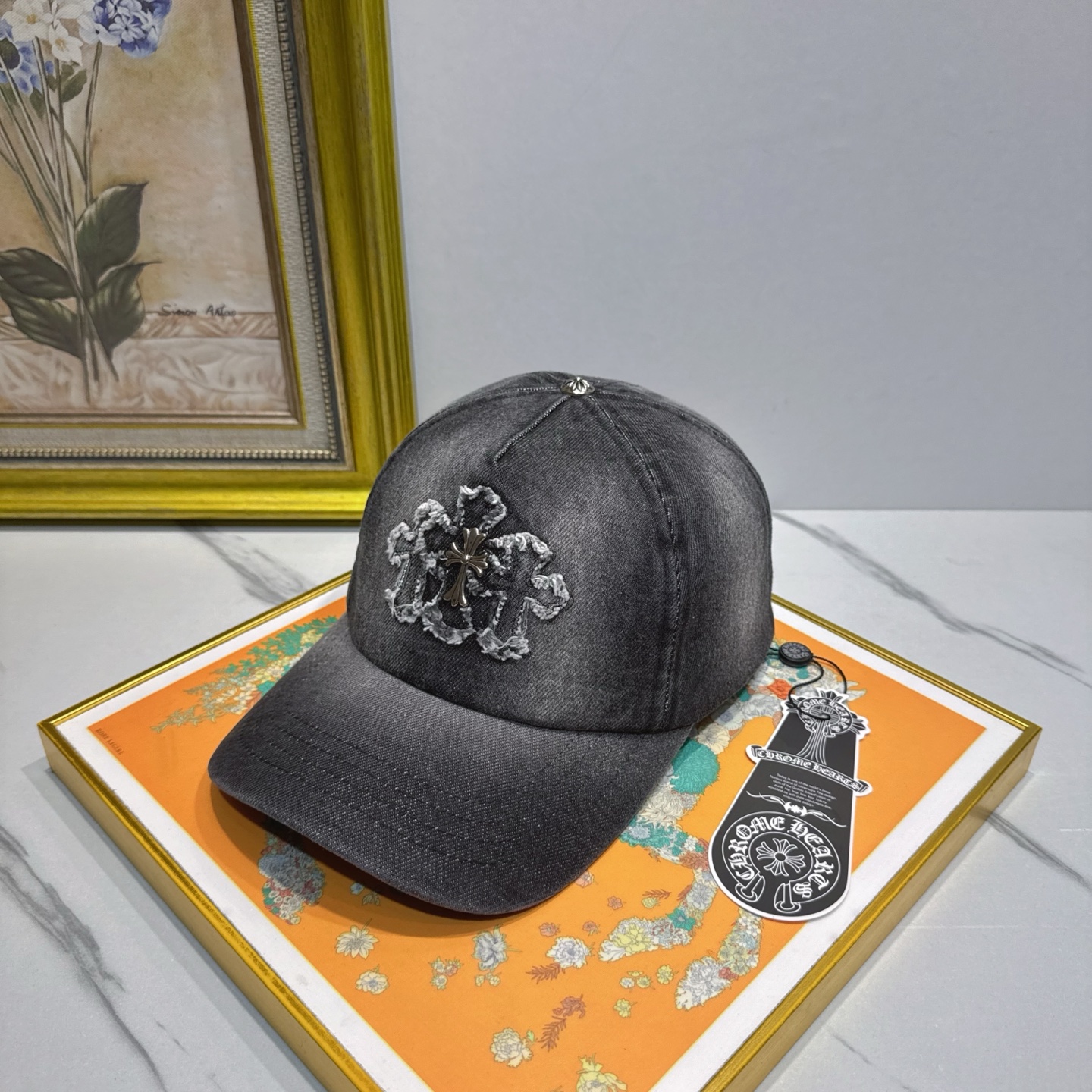 劲爆春夏新款【克罗心】原单官网同款纯棉棒球帽🧢，全钢五金欧美重工手法，曰韩潮流，时尚大气，美女必入款❤️
