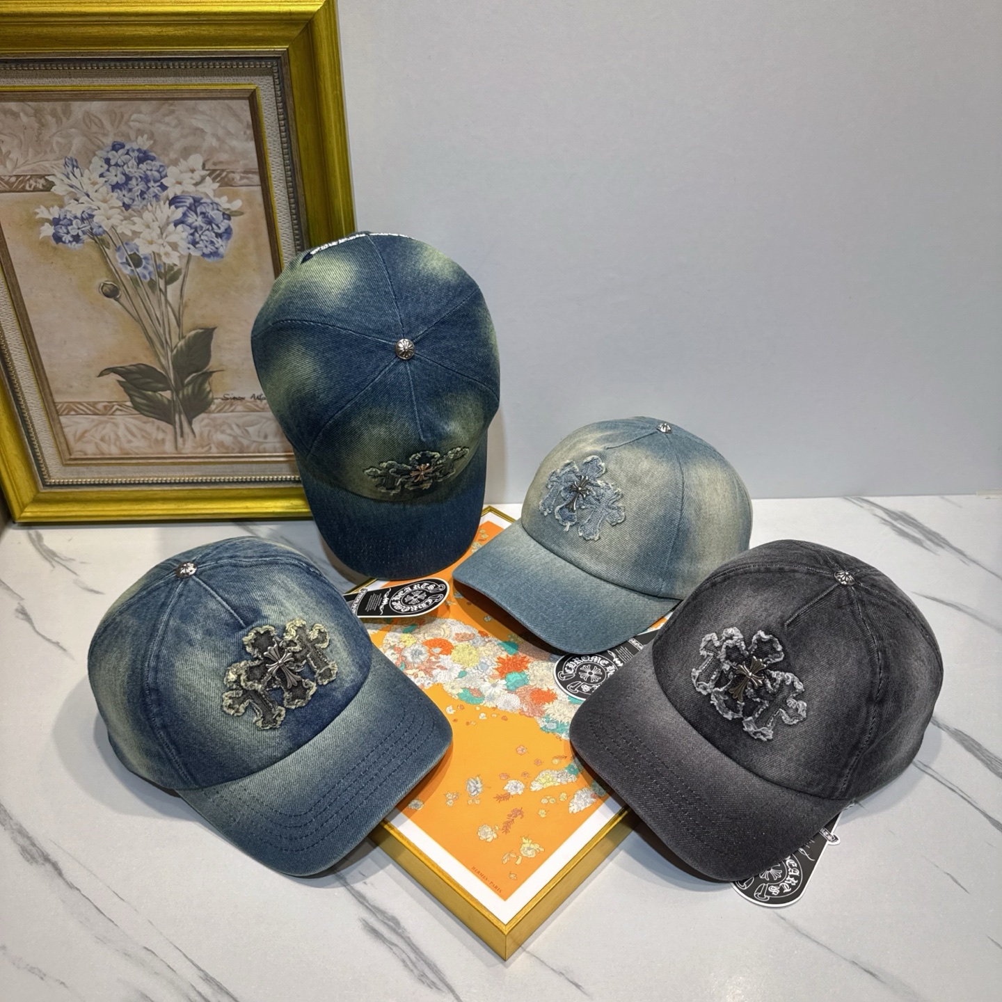劲爆春夏新款【克罗心】原单官网同款纯棉棒球帽🧢，全钢五金欧美重工手法，曰韩潮流，时尚大气，美女必入款❤️