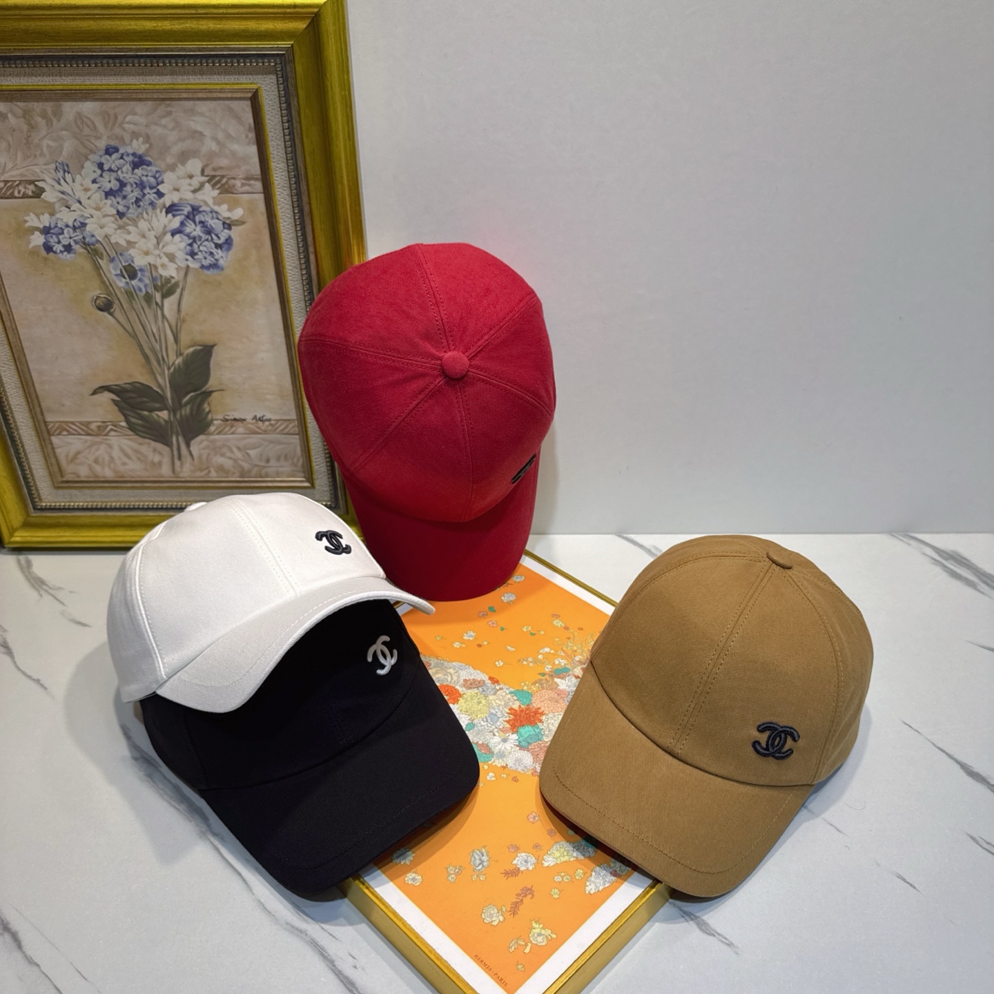 CHANEL CC Embroidered Baseball Cap