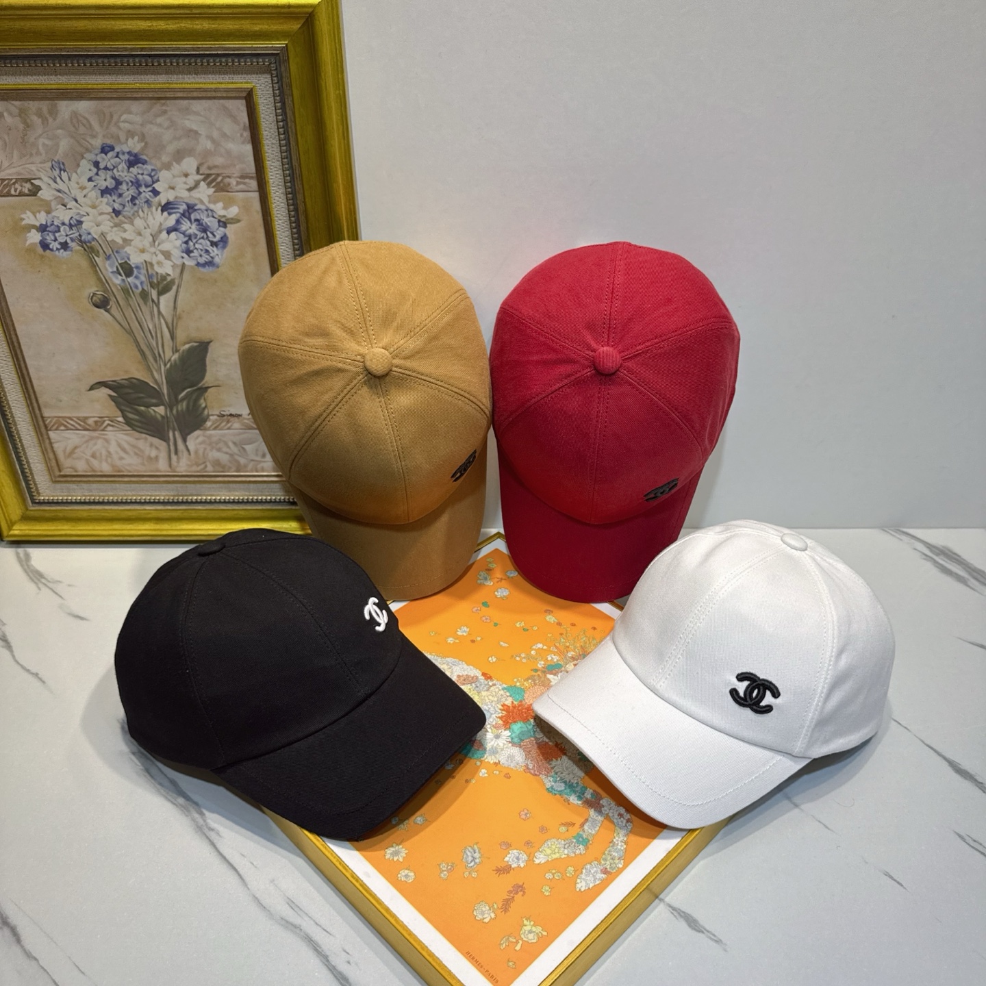 CHANEL CC Embroidered Baseball Cap