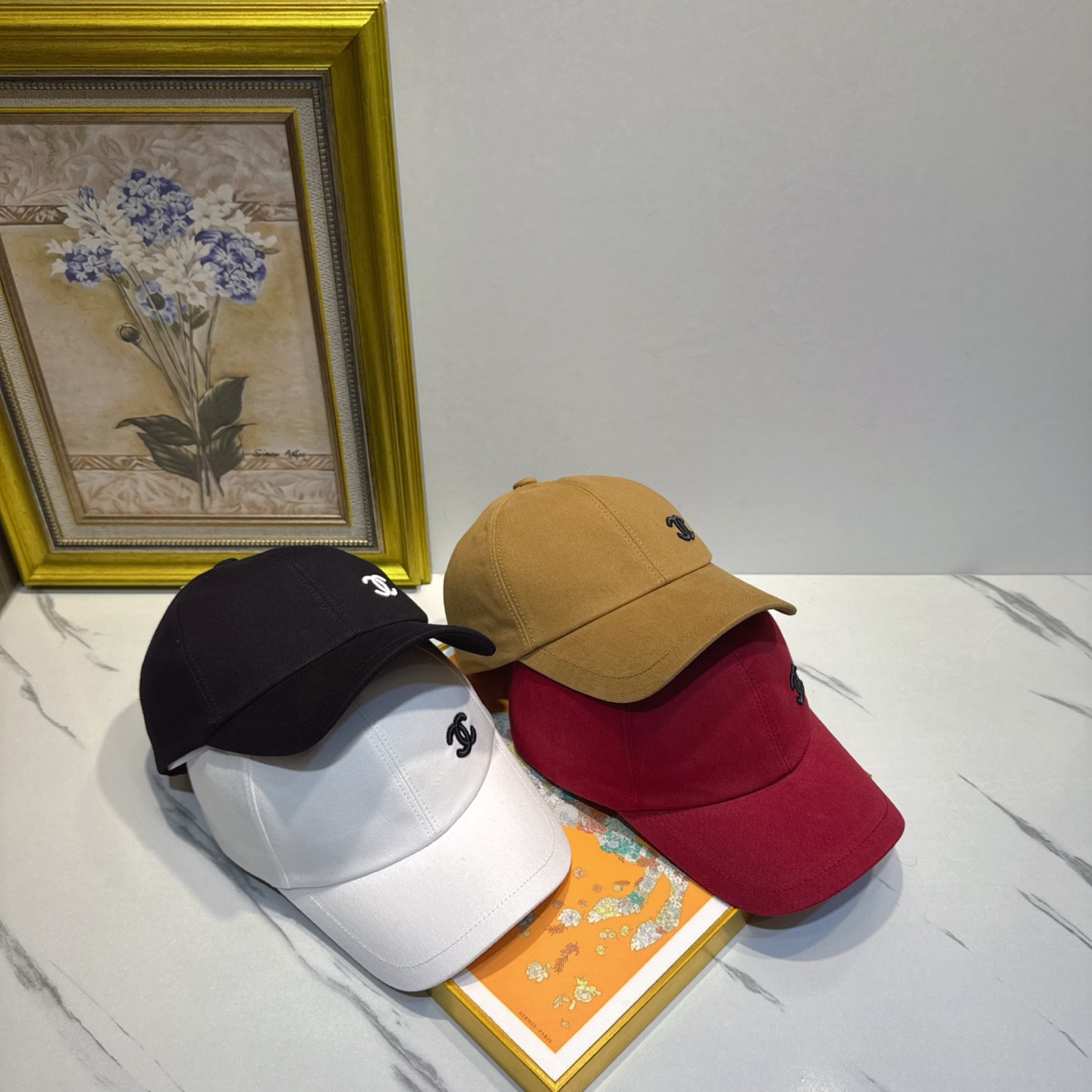 CHANEL CC Embroidered Baseball Cap