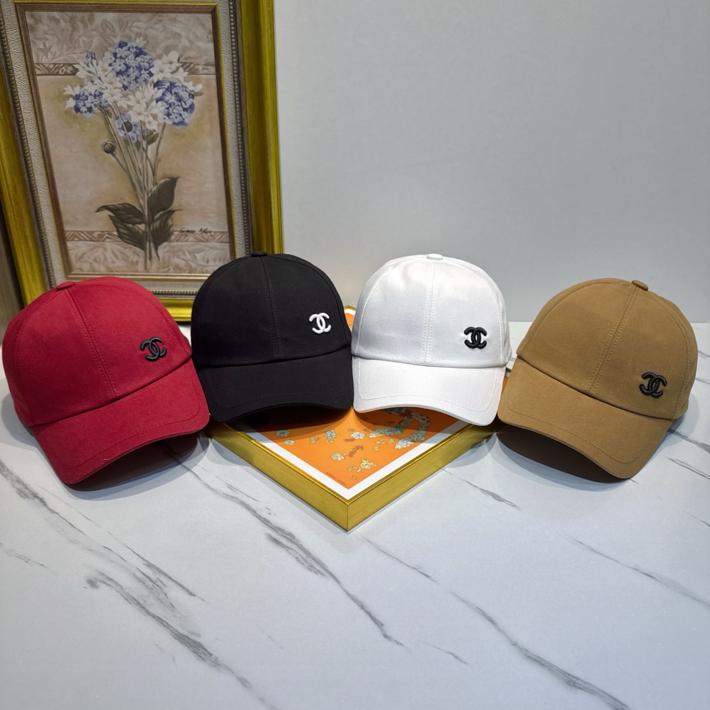 CHANEL CC Embroidered Baseball Cap