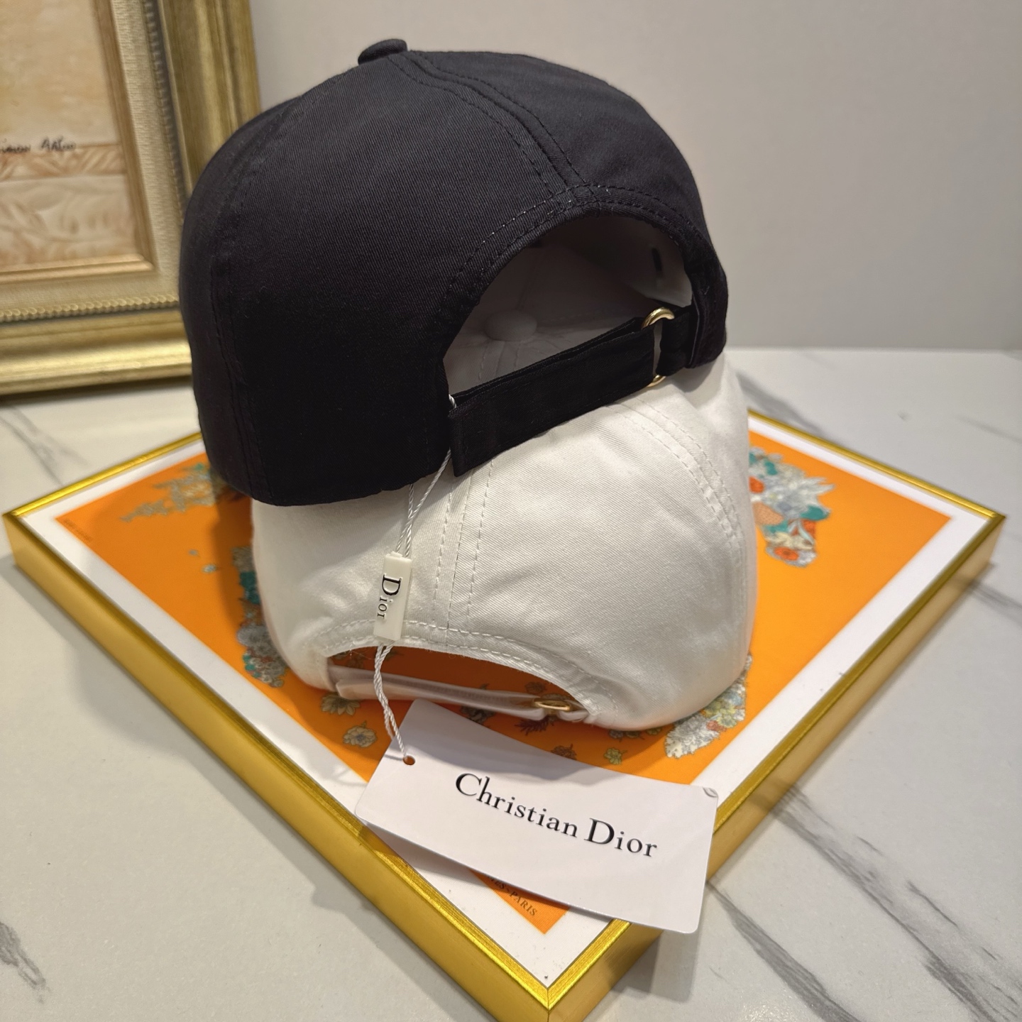 DIOR Compass Letter Embroidered Baseball Cap