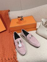 What’s best
 Hermes Shoes Loafers Genuine Leather Fashion