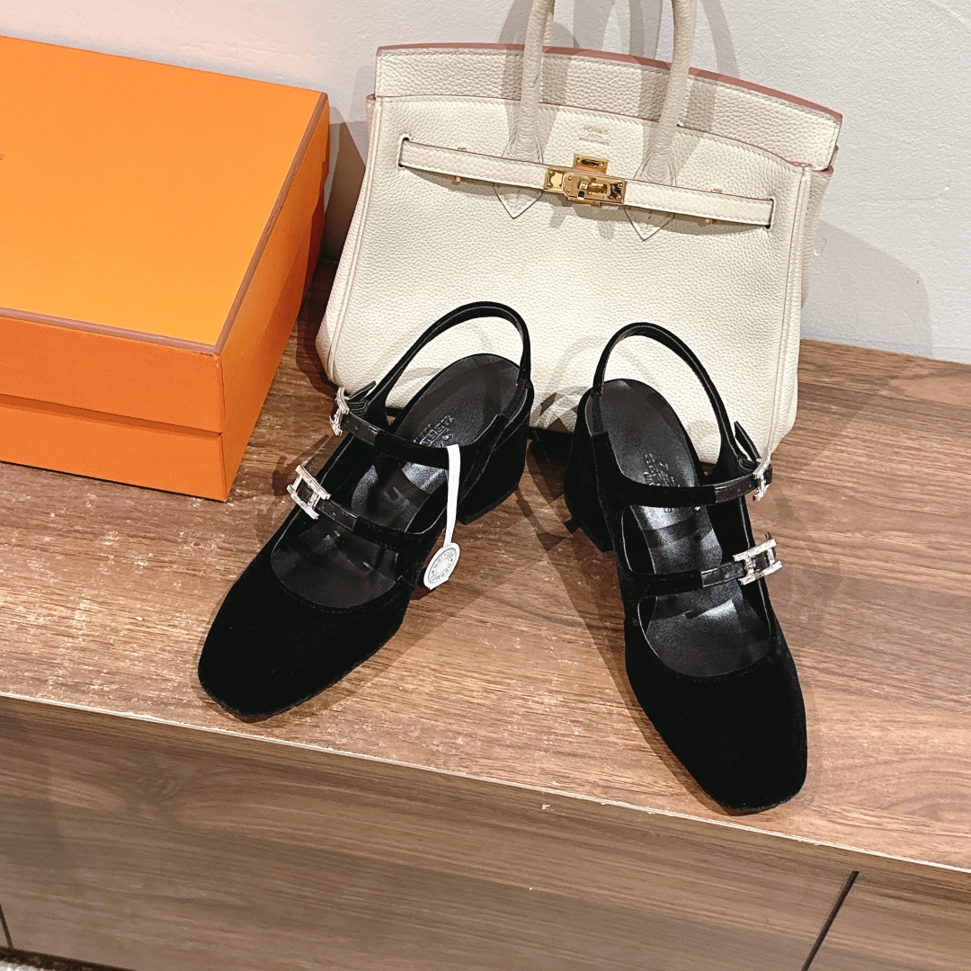 Hermès Shoe Collection crafted with premium materials and signature 3