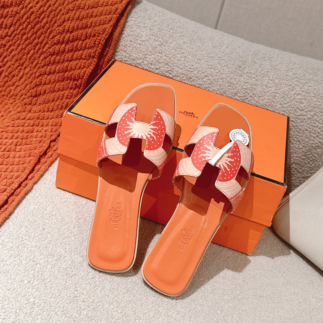 Hermes Oran Sandal - Designer Inspired H-Strap Slide with Silk Scarf Accent 1 Hermes Oran Sandal - Designer Inspired H-Strap Slide with Silk Scarf Accent