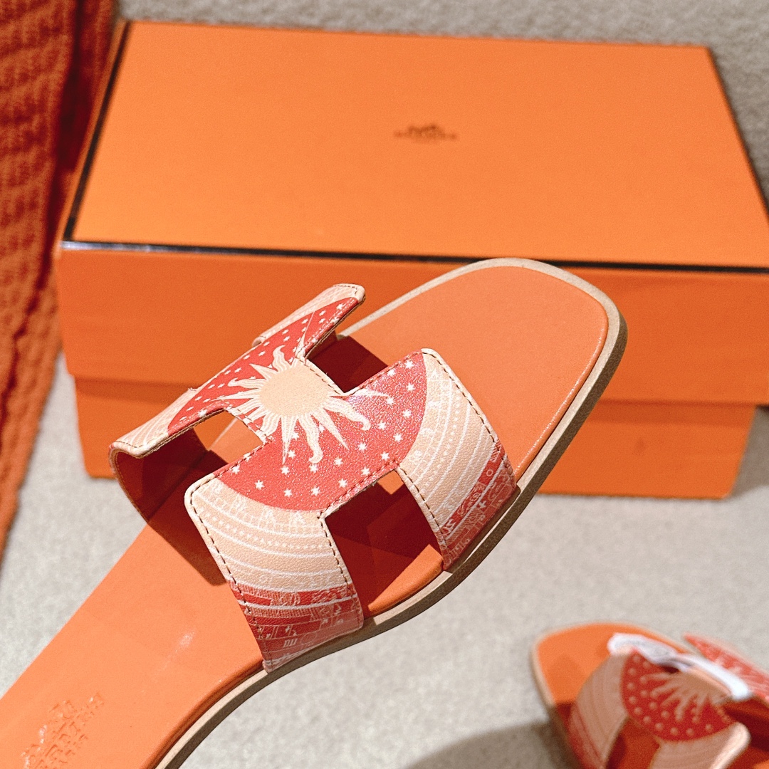 Hermes Oran Sandal - Designer Inspired H-Strap Slide with Silk Scarf Accent 9 i1742986202 6138 6