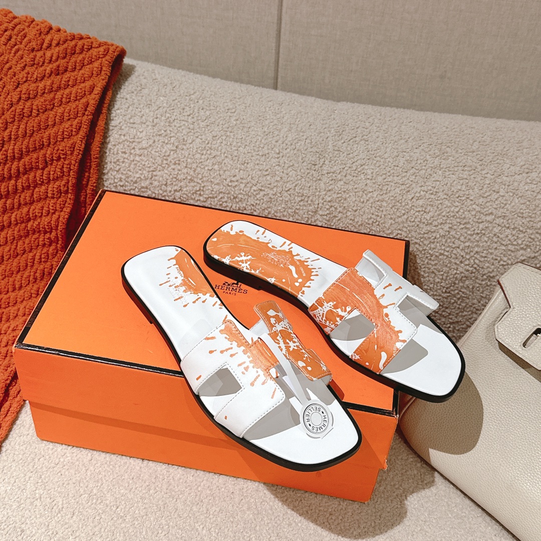 Hermes Oran Sandal - 3D Print Designer Slide with Silk Scarf Accent 5 i1742986249 5766 3