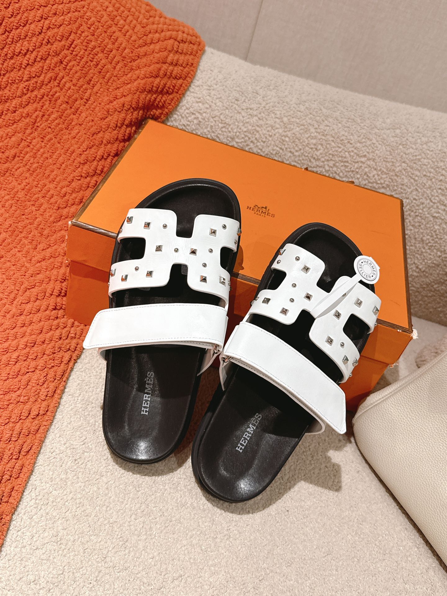 Hermes Chypre Medor Studded Sandals, Stylish & Comfortable Summer Slides 2 i1744276592 1958 1