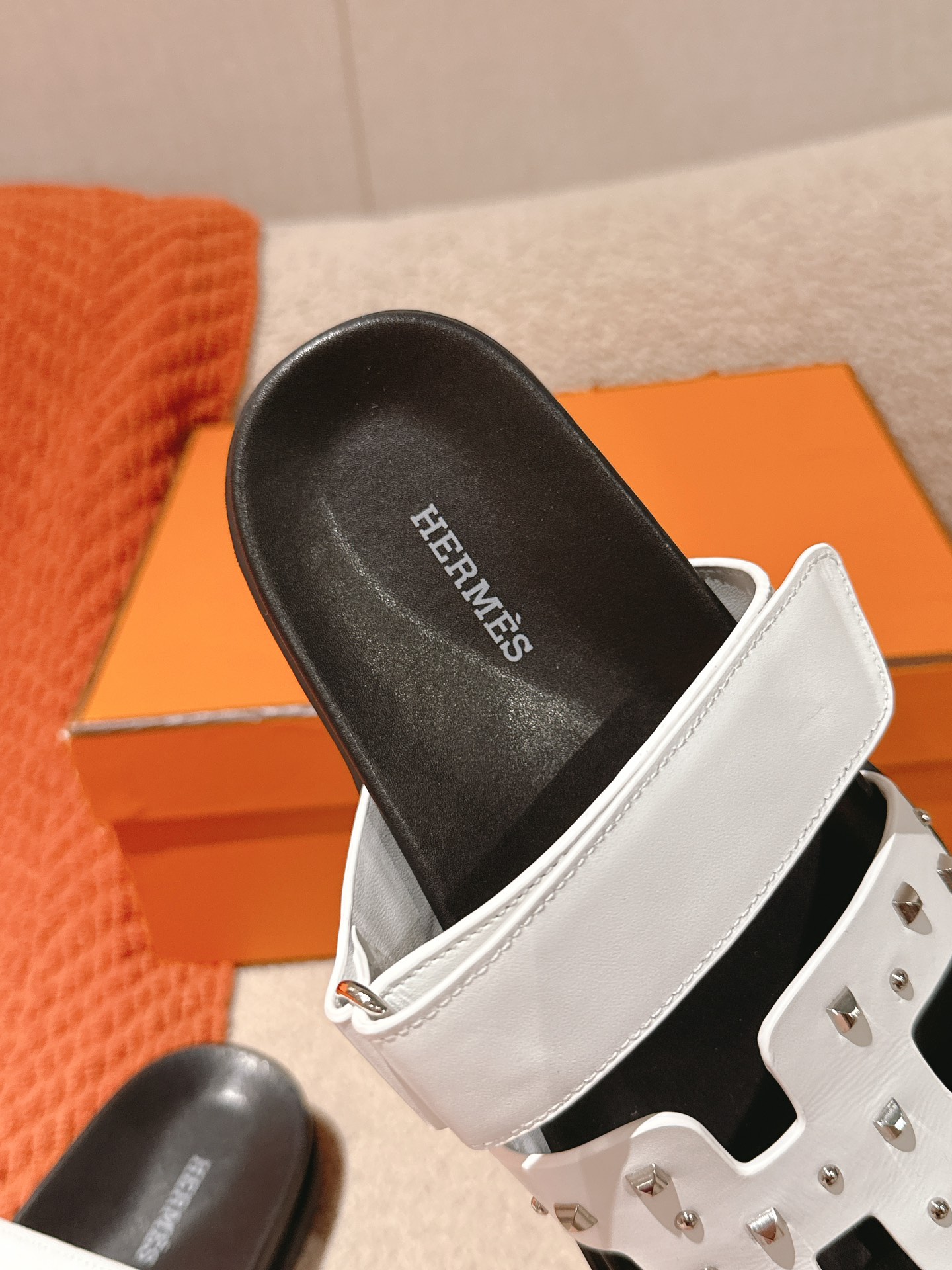 Hermes Chypre Medor Studded Sandals, Stylish & Comfortable Summer Slides 9 i1744276592 7498 5