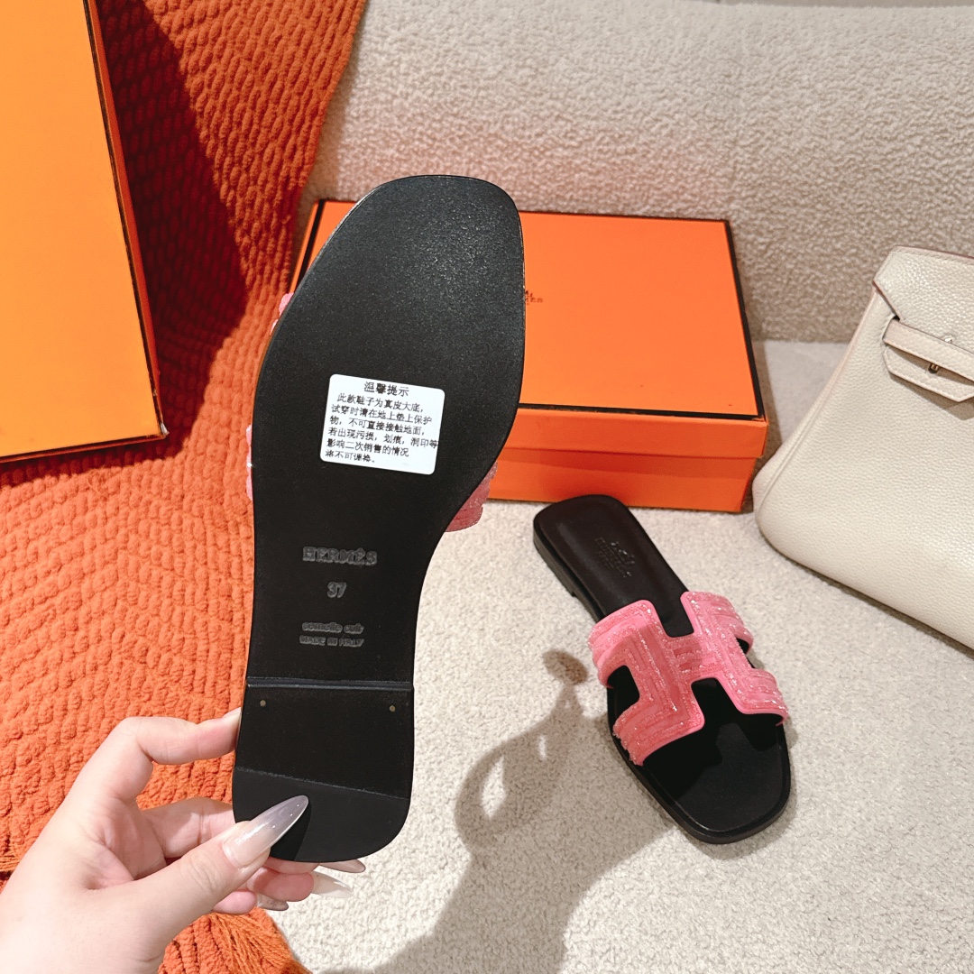 Hermes Oasis Sandal: Stylish & Versatile Suede Diamond Slides with Silk Scarf 10 i1746206630 1516 0