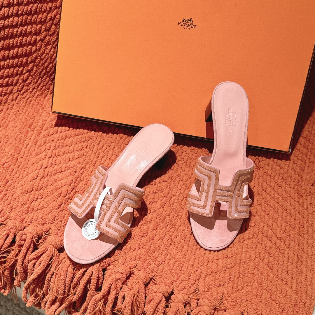 Hermes Oasis Sandal: Stylish Suede Heeled Sandal with Diamante Detail 6 i1746206826 2293 5