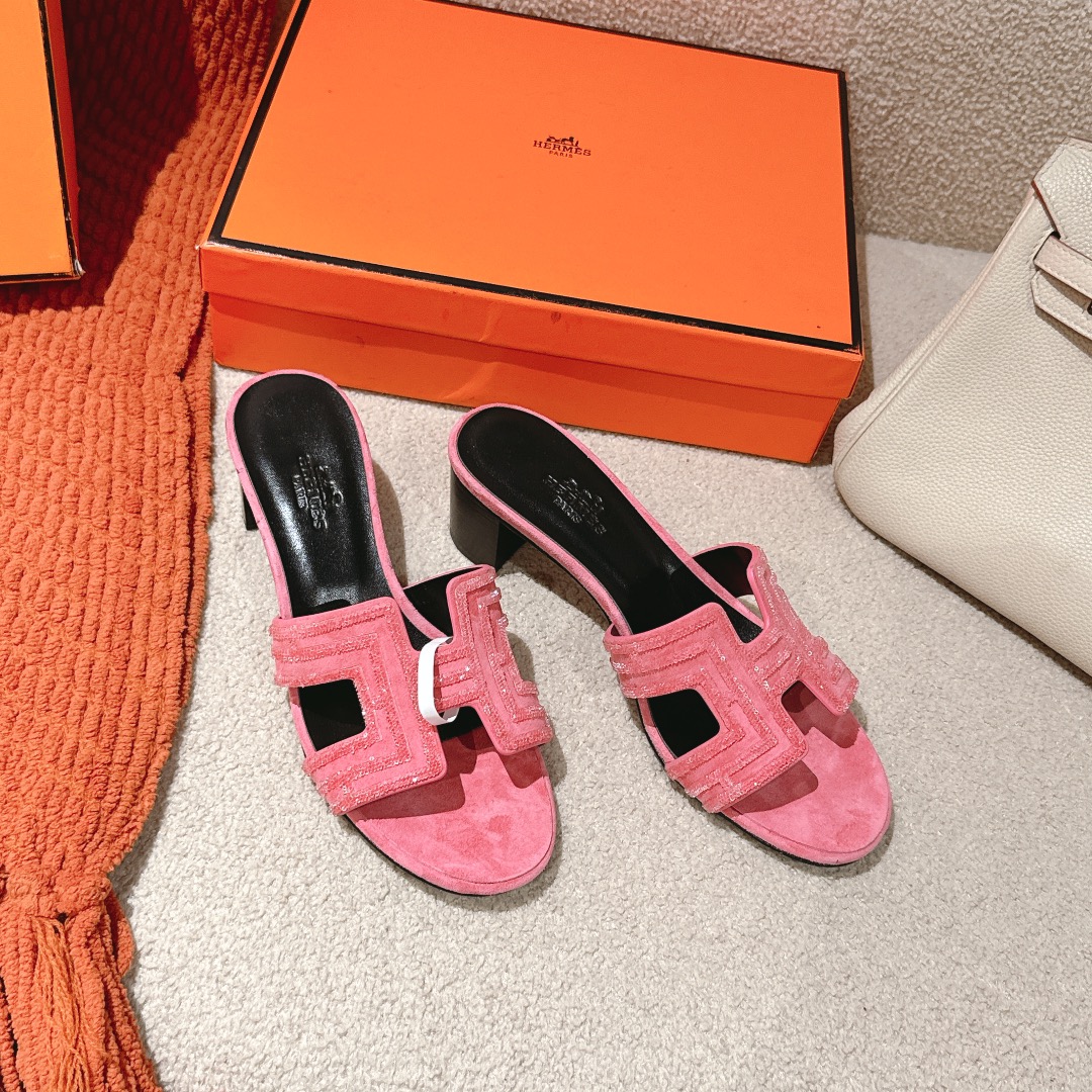 Hermes Oasis Sandal: Stylish & Comfortable Block Heel Sandal with Silk Scarf 3 i1746206893 6423 4