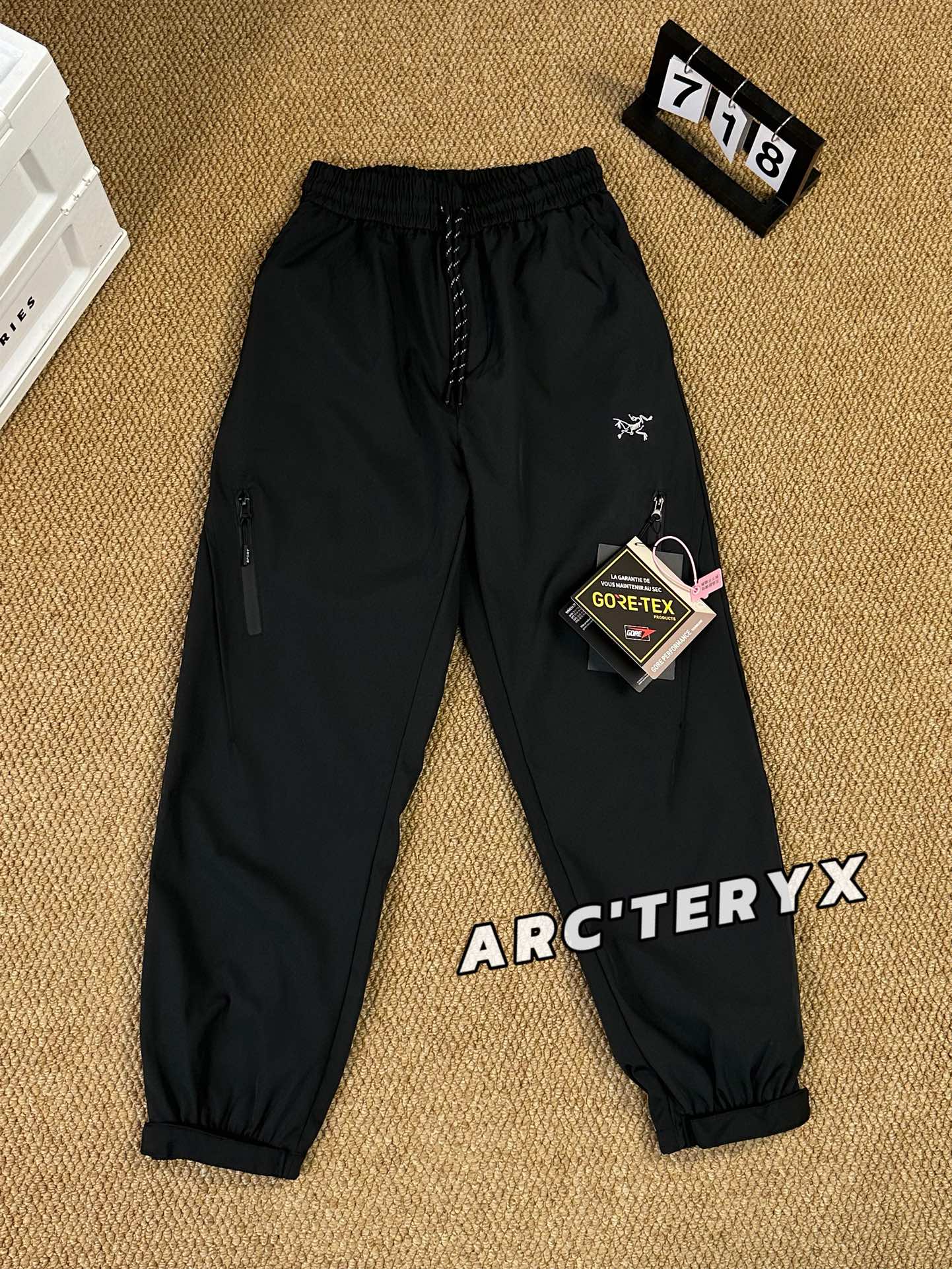 Arcteryx Kleding Broek Zwart Unisex Zomercollectie Vintage Leggings