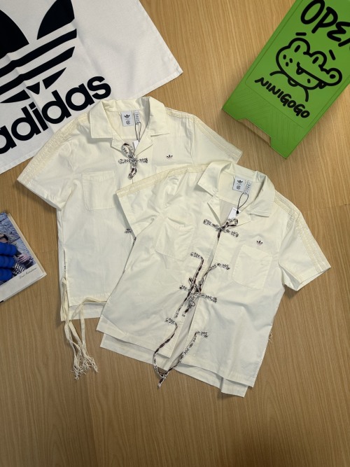 Adidas Originals x Clot Cream Button-Down Short Sleeve Shirt 1 Adidas Originals x Clot Cream Button-Down Short Sleeve Shirt