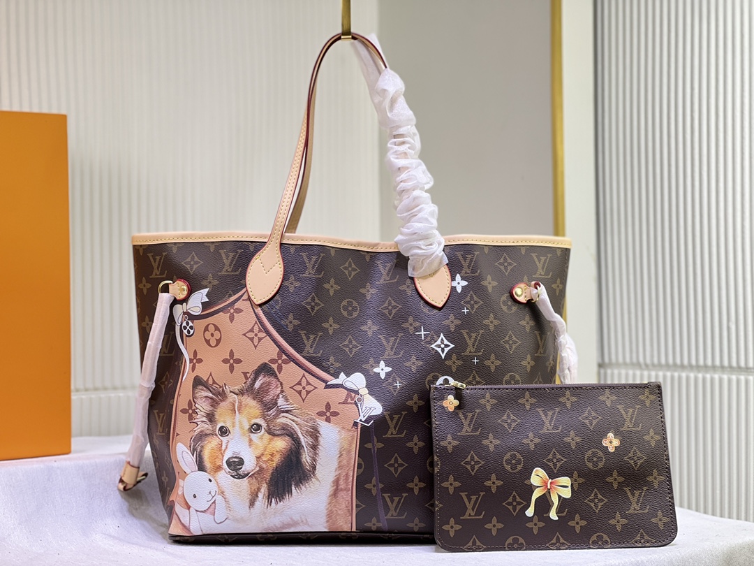 Louis Vuitton LV Neverfull Bags Handbags Canvas Fabric M40995