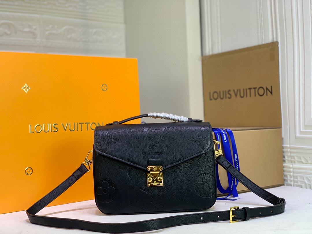 Louis Vuitton LV Pochette MeTis Bags Handbags Beige Leopard Print White Empreinte​ Spring Collection m45596