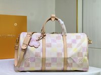 Louis Vuitton LV Keepall Travel Bags Canvas Cowhide M40667