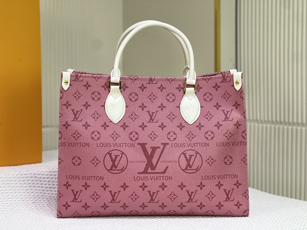 Louis Vuitton LV Onthego Bags Handbags Buy Replica
 Apricot Color Black Brown White Cowhide M46542