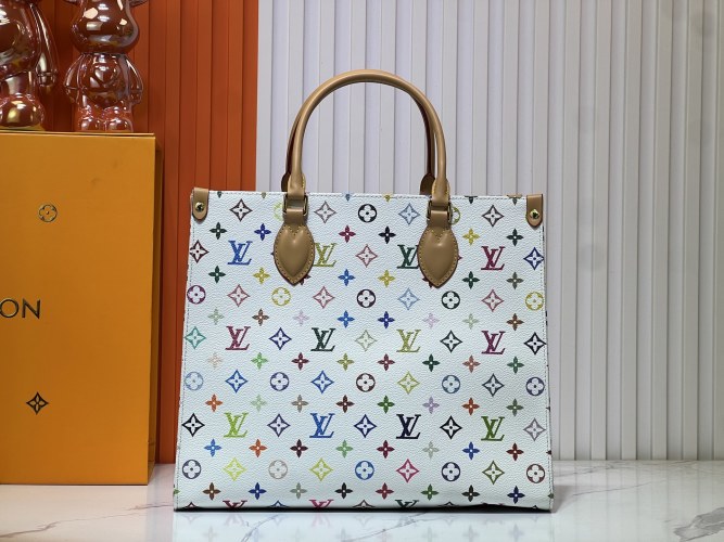 Louis Vuitton Onthego Medium Tote Bag, Multicolor Monogram Canvas, 35 x 27 x 14 cm 1 Louis Vuitton Onthego Medium Tote Bag, Multicolor Monogram Canvas, 35 x 27 x 14 cm