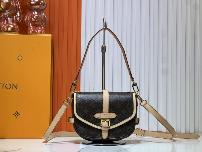 Louis Vuitton Saumur BB Handbag Monogram Canvas Crossbody Bag, M46784 & M46740 1 Louis Vuitton Saumur BB Handbag Monogram Canvas Crossbody Bag, M46784 & M46740