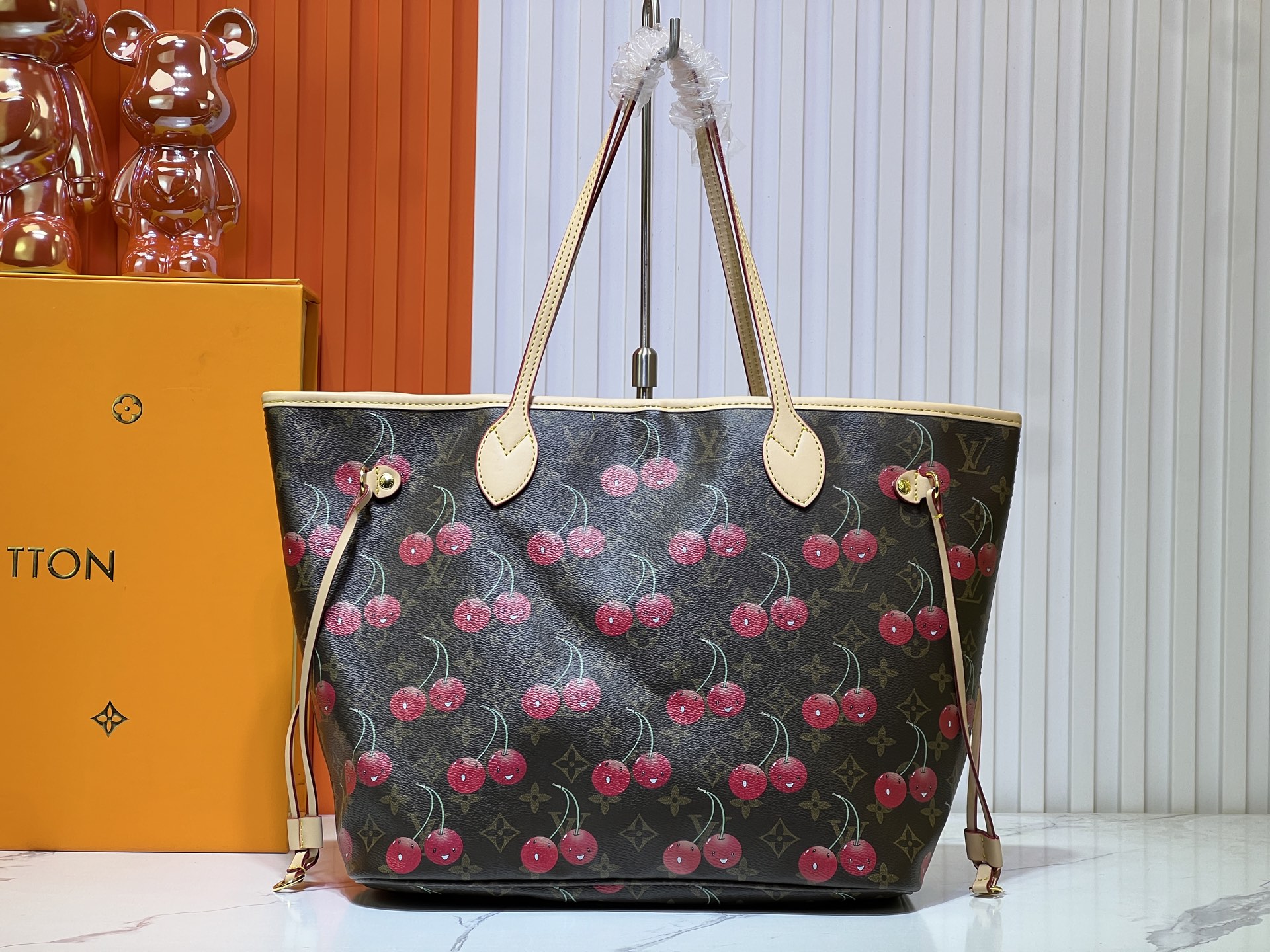 Louis Vuitton Neverfull MM Murakami Cherry Tote Bag - Limited Edition