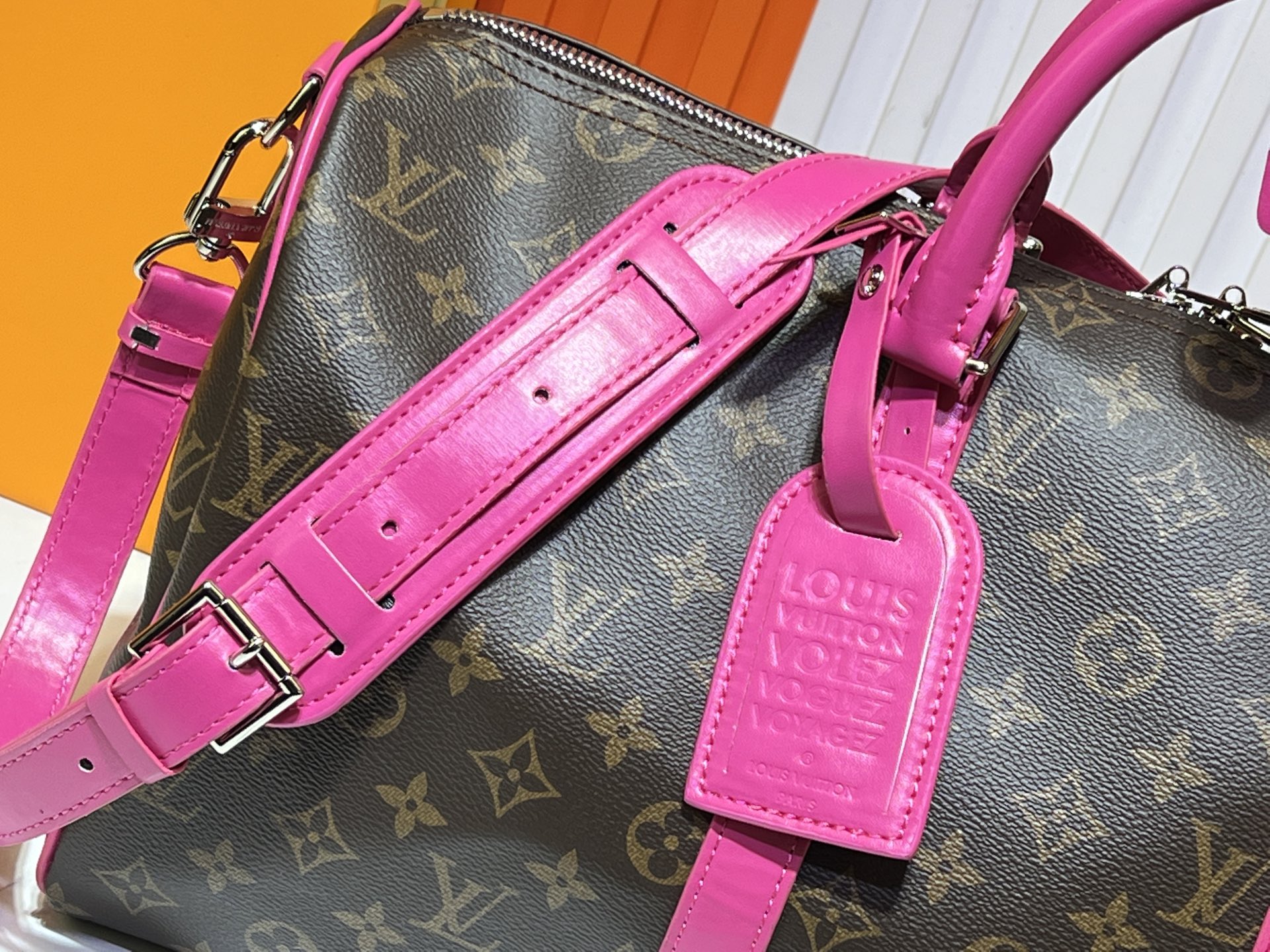 Louis Vuitton Keepall Bandouliere 50 Monogram Macassar Canvas Travel Bag 5 i1741112767616 8001 0 3