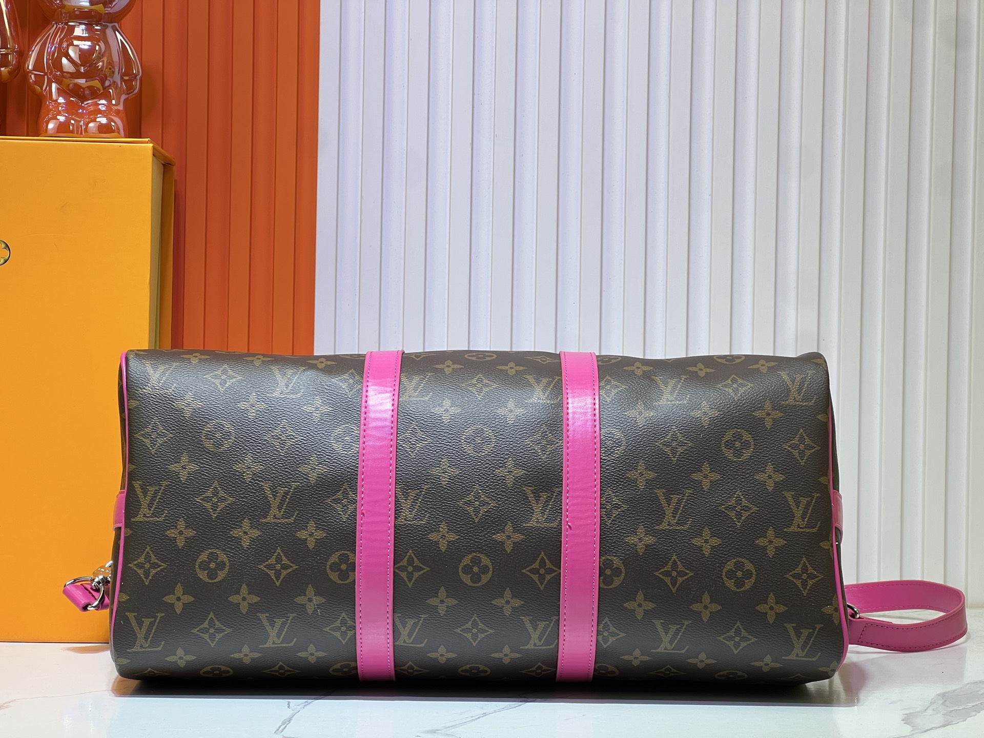 Louis Vuitton Keepall Bandouliere 50 Monogram Macassar Canvas Travel Bag 8 i1741112771066 7448 0 6