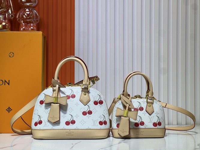 Louis Vuitton Alma BB Cherry: Bolso Icónico y Elegante para la Mujer Moderna 1 Louis Vuitton Alma BB Cherry: Bolso Icónico y Elegante para la Mujer Moderna
