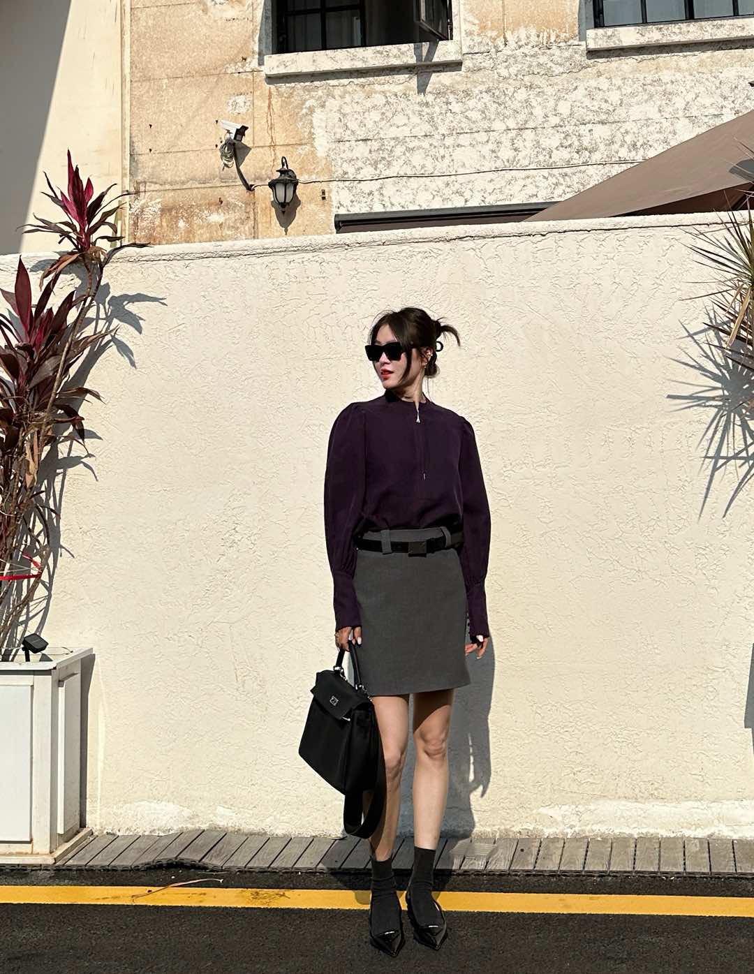 High Quality Women’s Clothes: Belted Skirts with Safety Pants, Polyester, 3 Colors - 图片 7