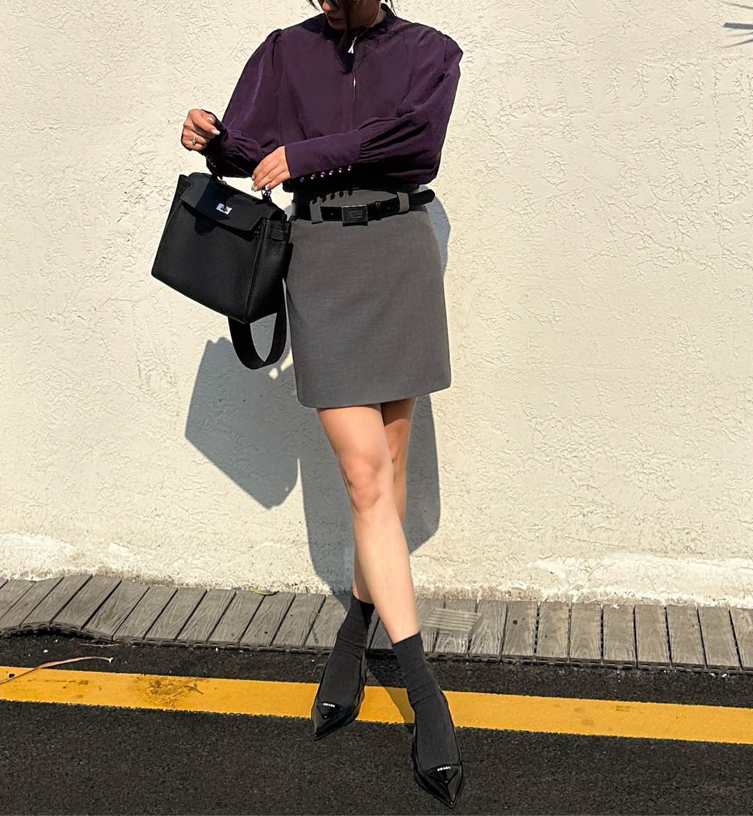 High Quality Women’s Clothes: Belted Skirts with Safety Pants, Polyester, 3 Colors - 图片 5