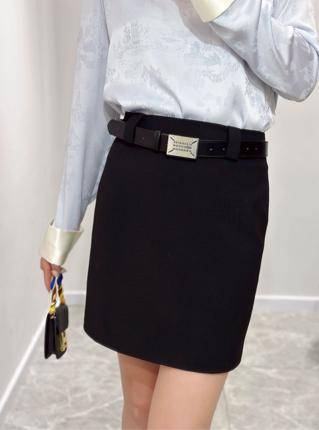 High Quality Women’s Clothes: Belted Skirts with Safety Pants, Polyester, 3 Colors - 图片 1