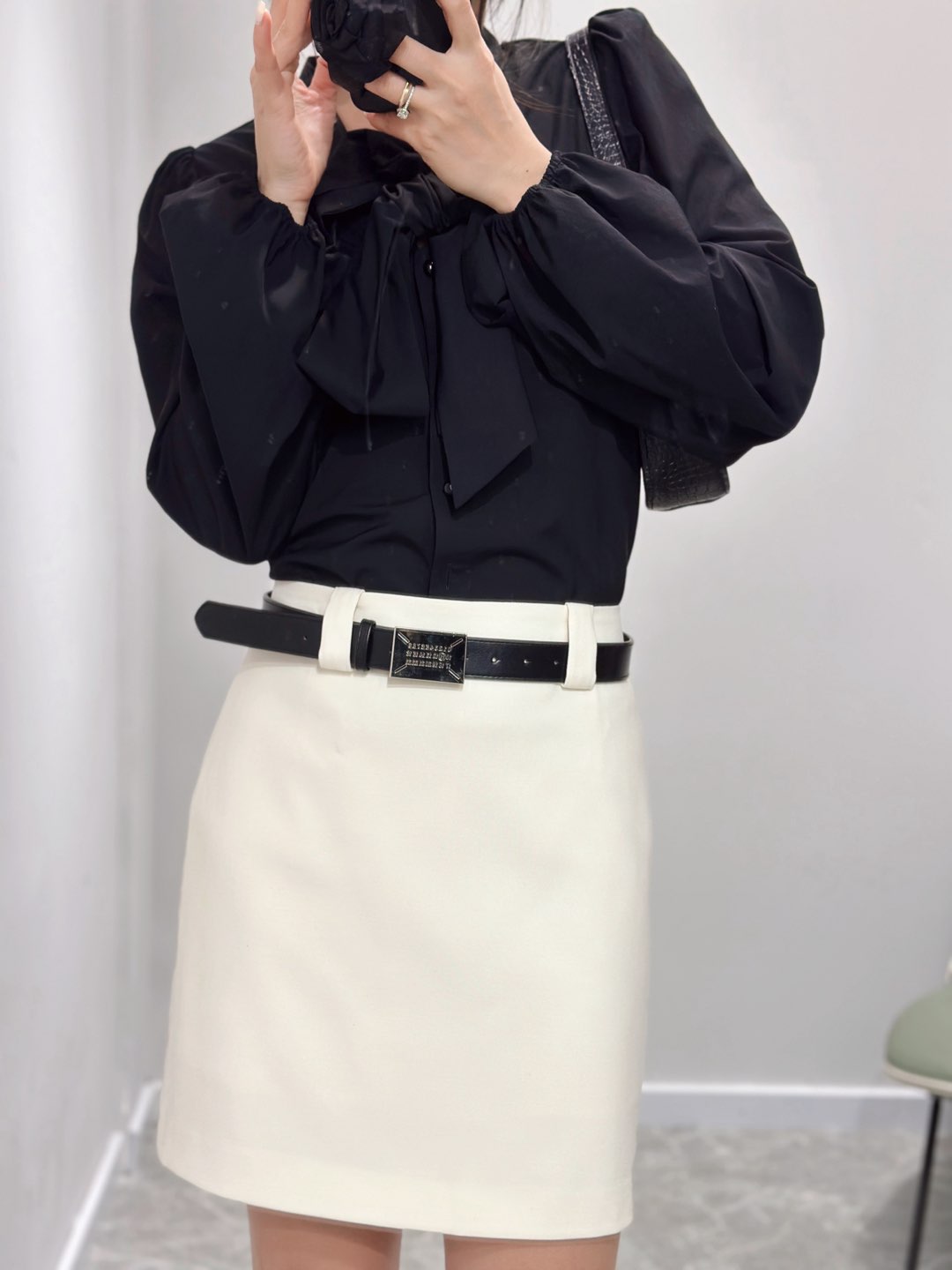 High Quality Women’s Clothes: Belted Skirts with Safety Pants, 100% Polyester, 3 Colors - 图片 6