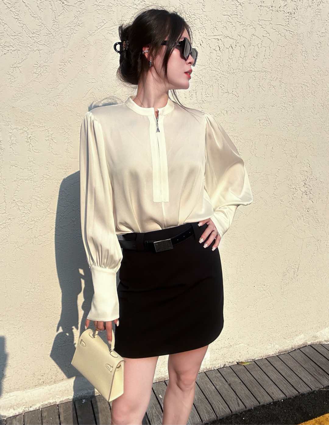 High Quality Women’s Clothes: Belted Skirts with Safety Pants, Polyester, 3 Colors - 图片 8