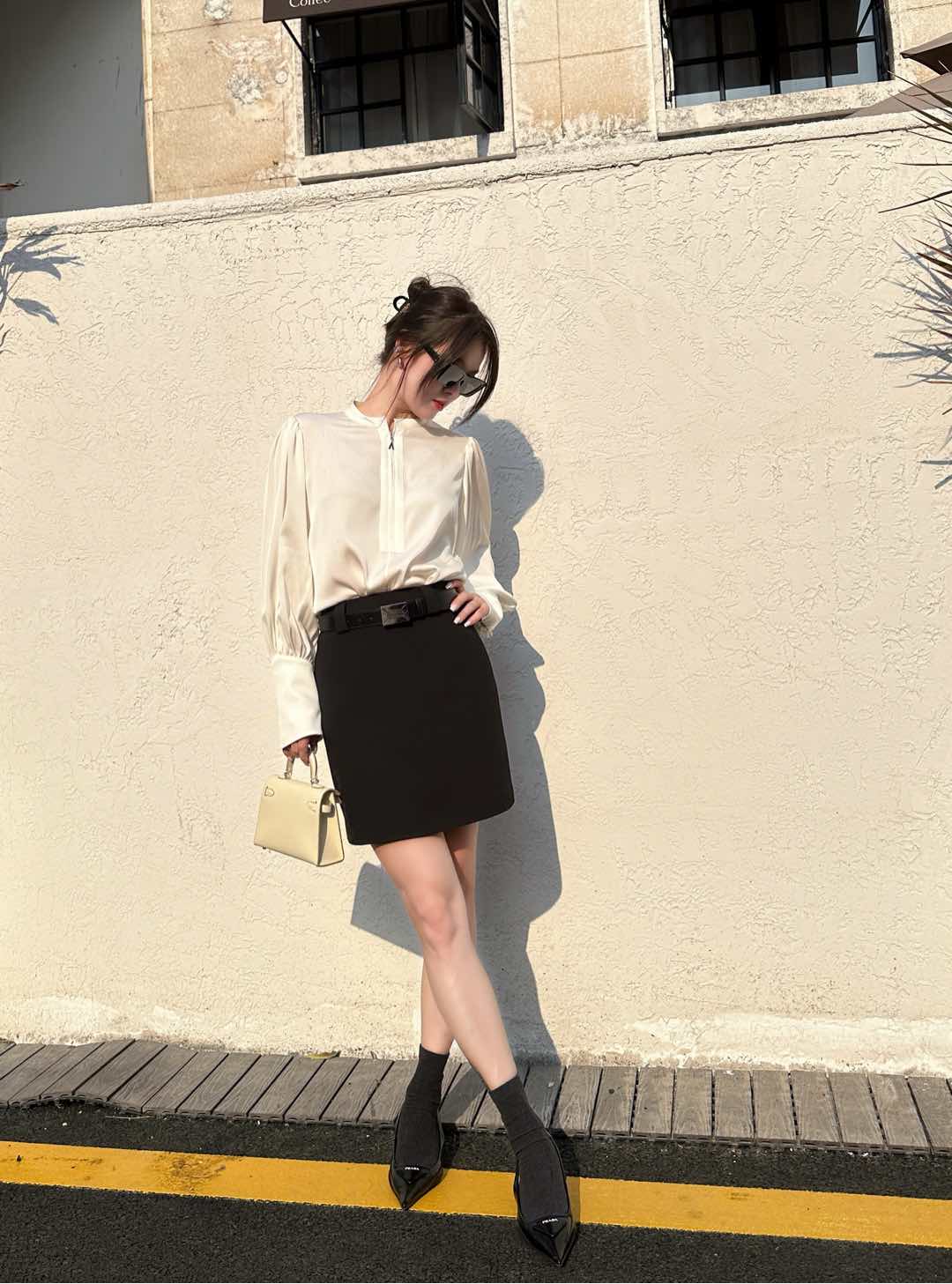 High Quality Women’s Clothes: Belted Skirts with Safety Pants, Polyester, 3 Colors - 图片 7