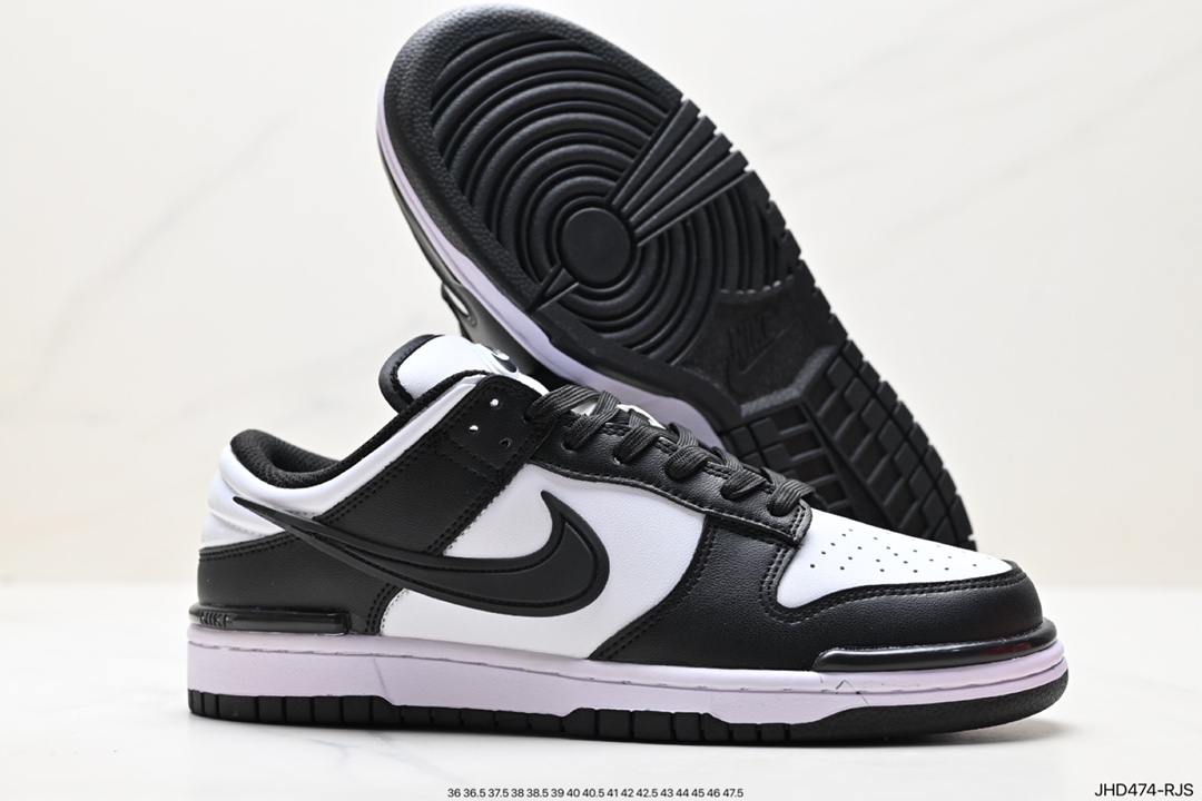 Nike SB Dunk Low Twist ”Panda” Dunk Enhanced Edition Series Low-top Casual Sports Shoes ”Black and White Panda Three-dimensional Hook” DZ2794-001