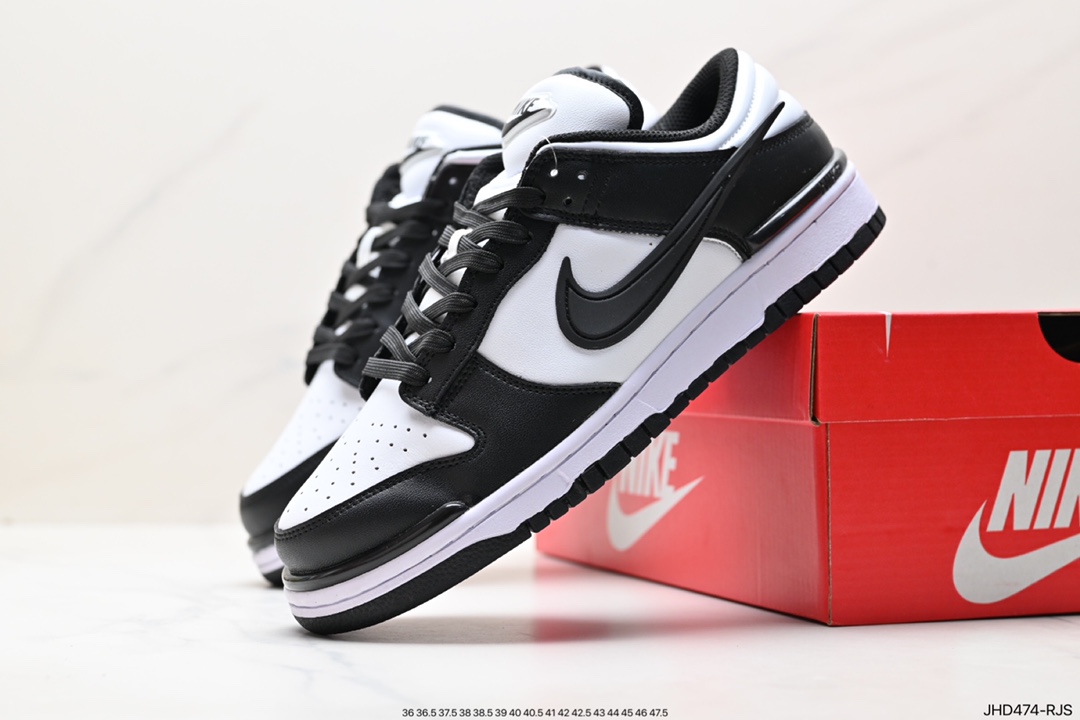 Nike SB Dunk Low Twist ”Panda” Dunk Enhanced Edition Series Low-top Casual Sports Shoes ”Black and White Panda Three-dimensional Hook” DZ2794-001