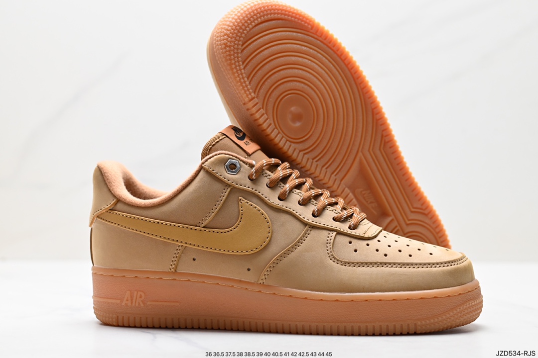 Nike Air Force1 Low AF1 Classic Wheat Air Force One Low-top Casual Shoes CJ9179-200