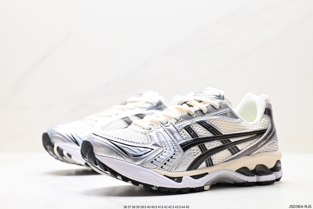 Asics Gel-Kayano 14 version silver gray green sports leisure breathable professional running shoes 1201A019-108