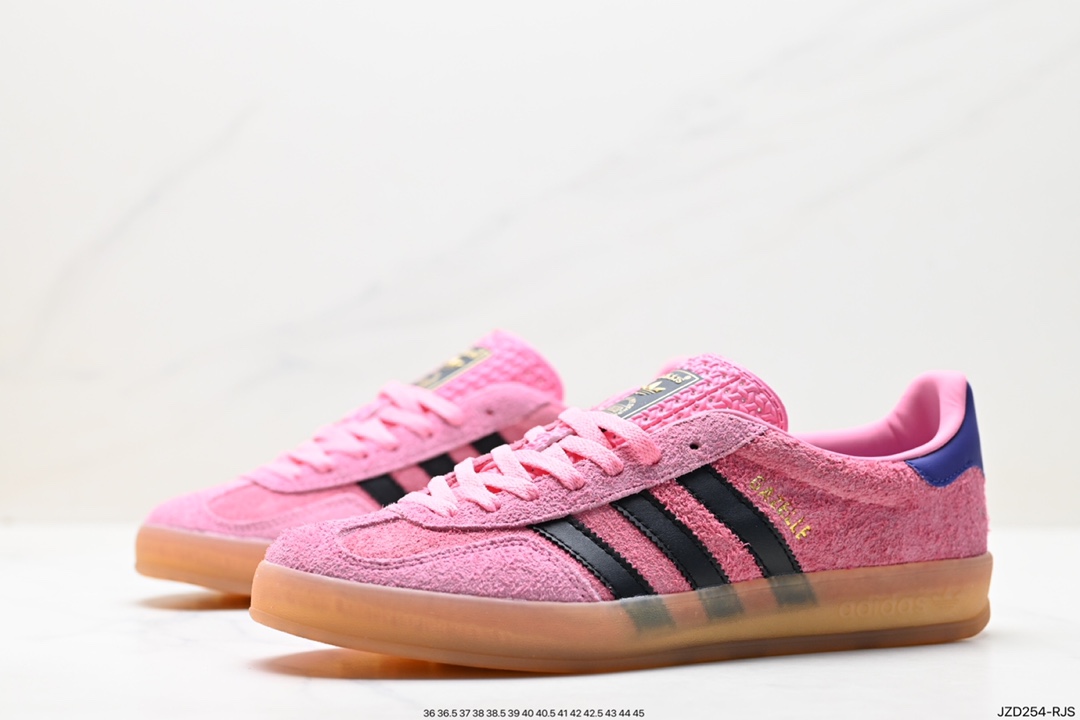 140 Adidas Gazelle Indoor Trainers 羚羊内训系列低帮复古百搭休闲运动德训风板鞋 IE7002