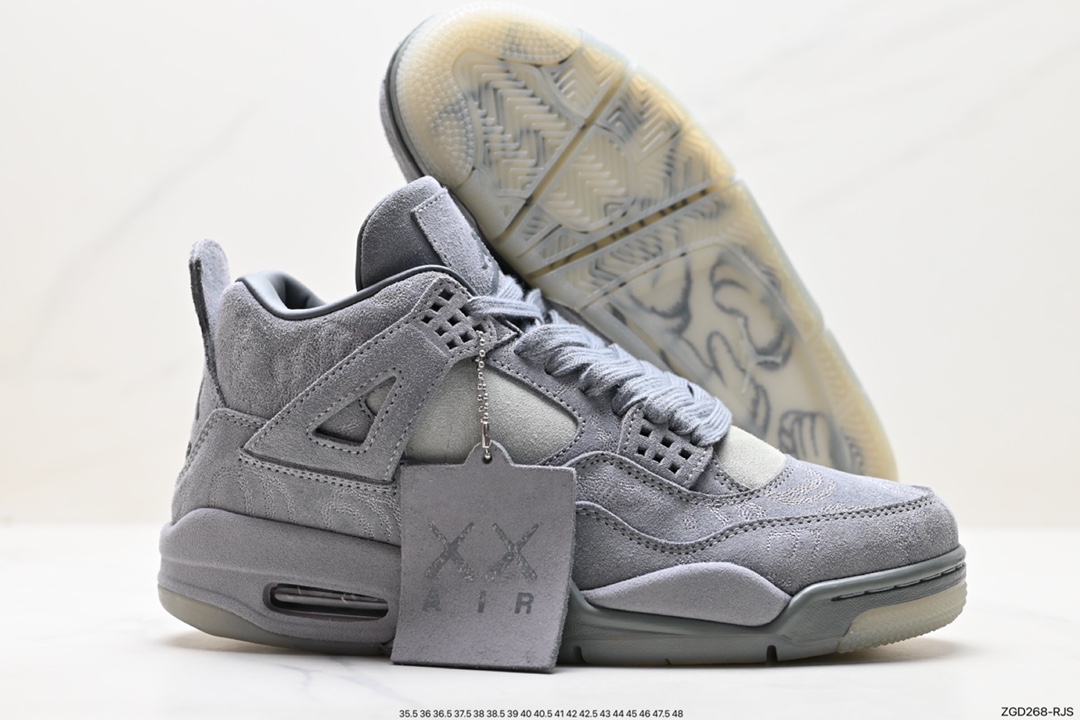 Nike Wmns Air Jordan 4 Retro GS ”Linen” Michael Jordan AJ4 mid-top retro casual sports culture basketball shoes ”White Khaki” 930155-001