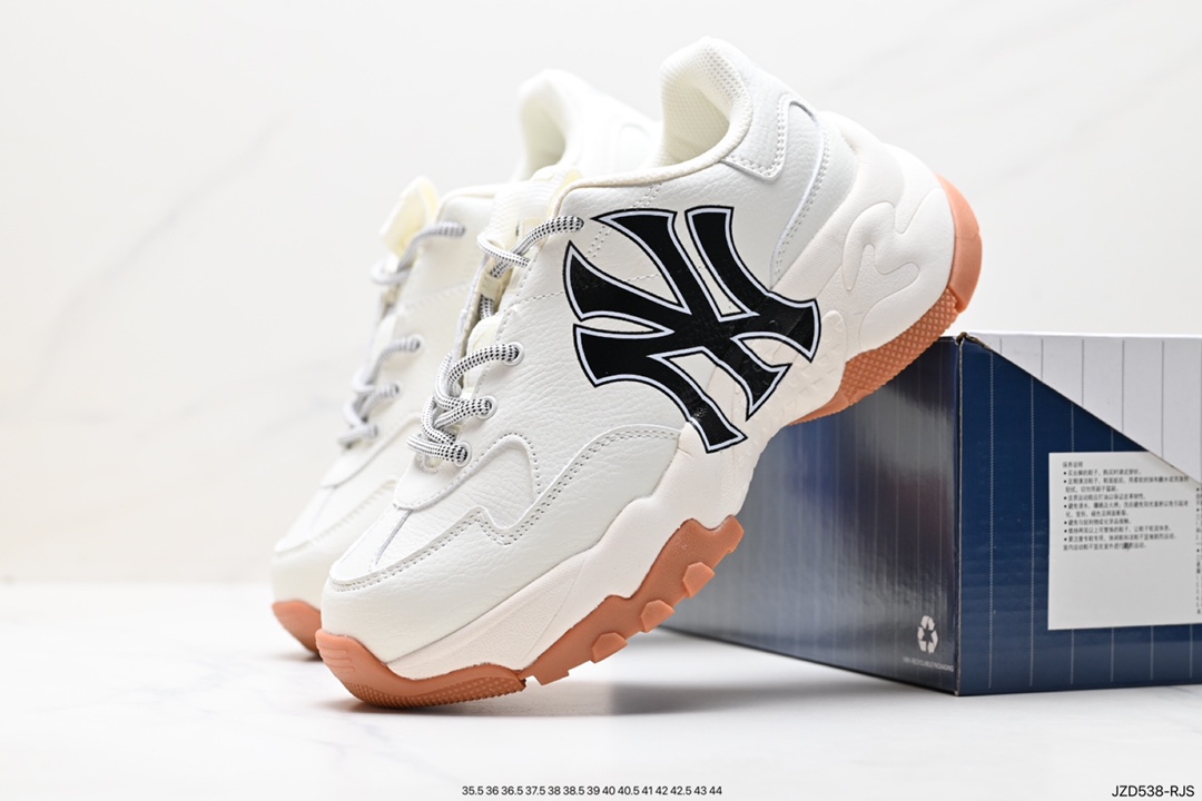 Korea Limited Release NY Yankees Limited x MLB Big Ball Chunky Mesh Thick Bottom Daddy Series Low Top 3ASHC101N (K0031)