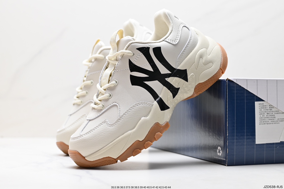 Korea Limited Release NY Yankees Limited x MLB Big Ball Chunky Mesh Thick Bottom Daddy Series Low Top 3ASHC101N (K0031)