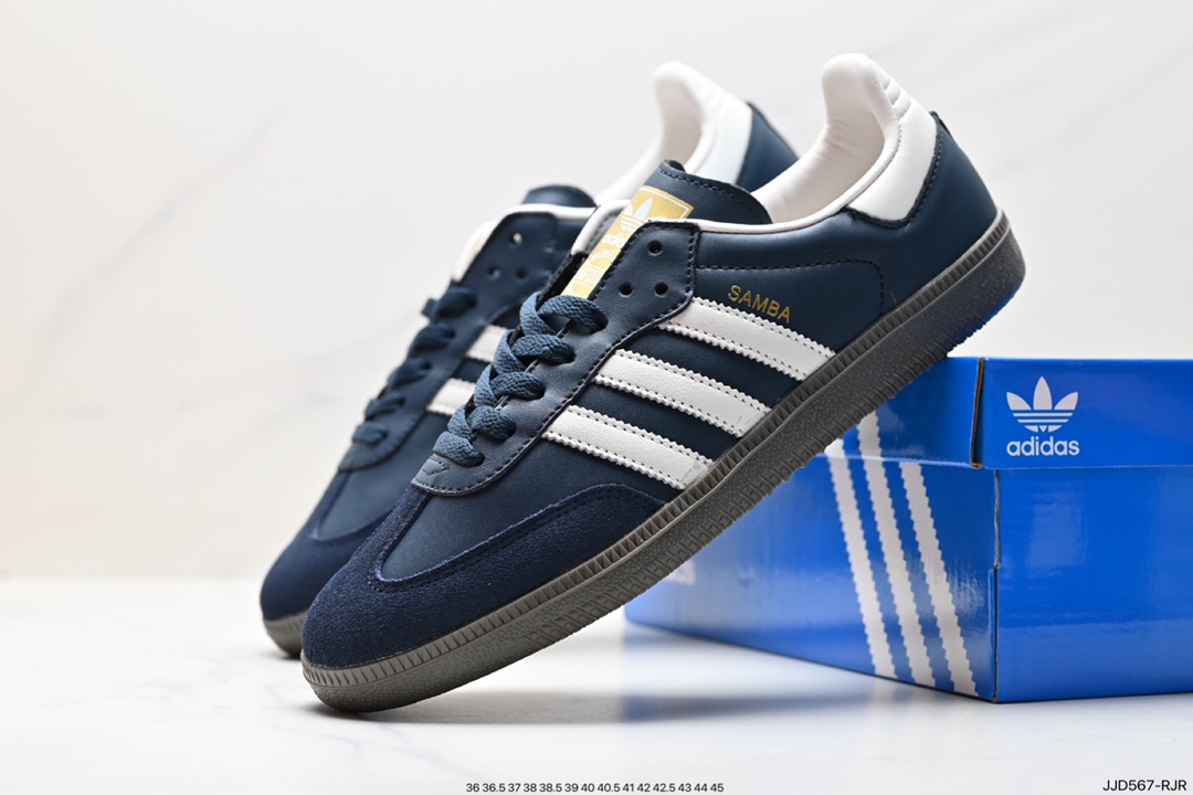 Adidas Originals Samba Vegan OG ”SPD” Samba series gentleman sneakers ID2056