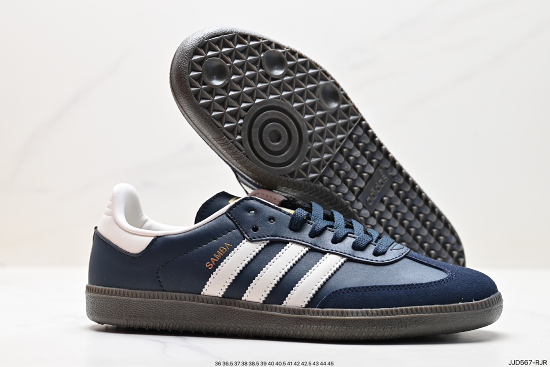 Adidas Originals Samba Vegan OG ”SPD” Samba series gentleman sneakers ID2056